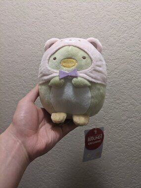 Sumikkogurashi 6" Penguin in Bear Hood plush (New with tag)